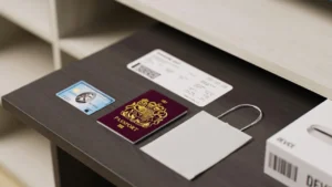 Illustration showing American Express card insurance benefits such as travel cover, purchase protection, and extended warranty for UK cardholders