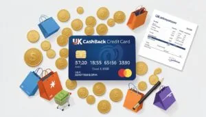UK cashback credit card showing money rewards and everyday spending