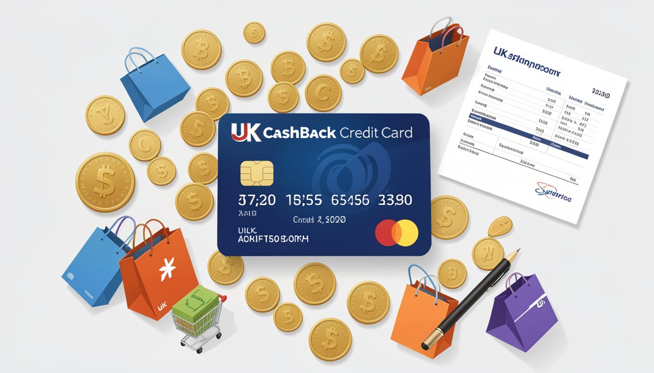 UK cashback credit card showing money rewards and everyday spending