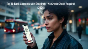 top 10 bank accounts with overdraft no credit check required UK 2026