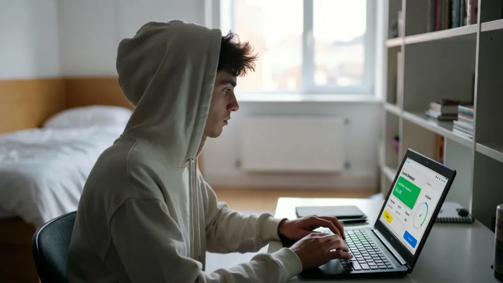 student overdraft limit UK explained on mobile banking app